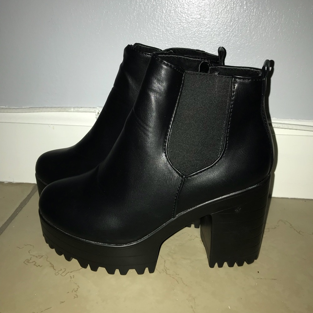Platform booties